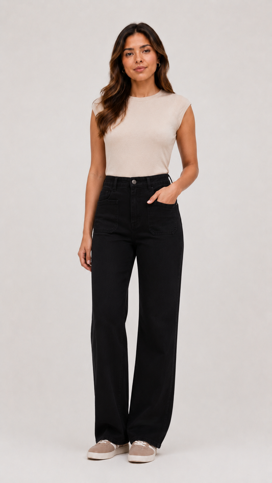 Jeans Bolsillos Delanteros
