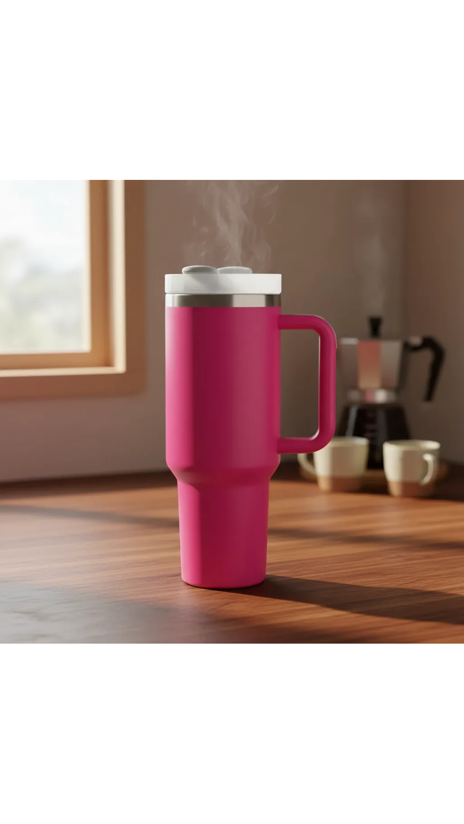 Vaso Térmico Acero Inoxidable con Tapa y Bombilla