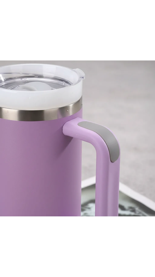Vaso Térmico Acero Inoxidable con Tapa y Bombilla