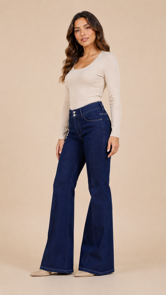 Jeans Elasticado Bota Ancha